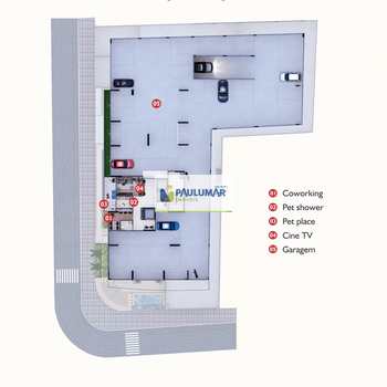 Apartamento em Praia Grande, bairro Guilhermina