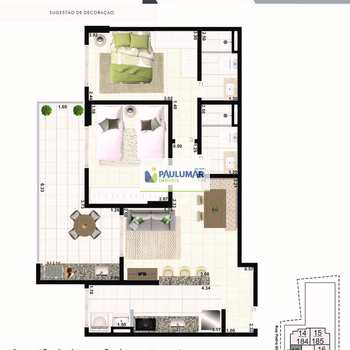 Apartamento em Praia Grande, bairro Aviação