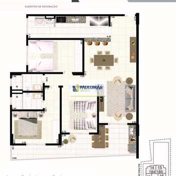 Apartamento em Praia Grande, bairro Aviação