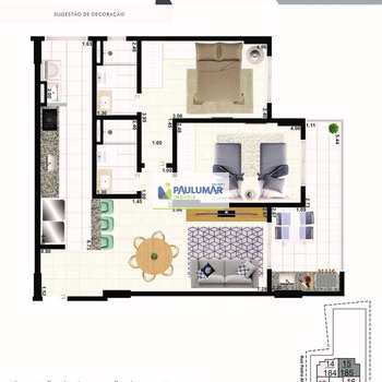 Apartamento em Praia Grande, bairro Aviação