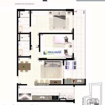 Apartamento em Praia Grande, bairro Aviação