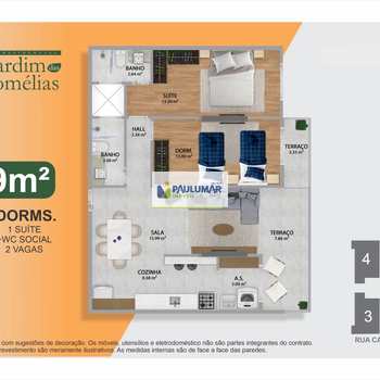 Apartamento em Praia Grande, bairro Boqueirão