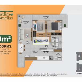 Apartamento em Praia Grande, bairro Boqueirão