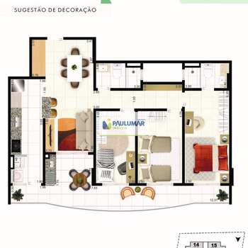 Apartamento em Praia Grande, bairro Aviação