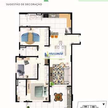 Apartamento em Praia Grande, bairro Aviação