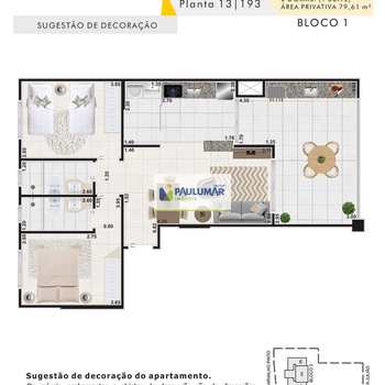 Apartamento em Guarujá, bairro Jardim Virgínia