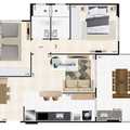 Apartamento em Mongaguá, bairro Centro