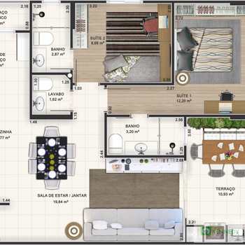 Apartamento em Praia Grande, bairro Canto do Forte
