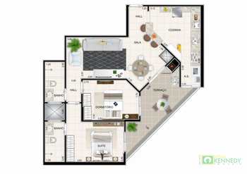 Apartamento, código 14876821 em Praia Grande, bairro Guilhermina