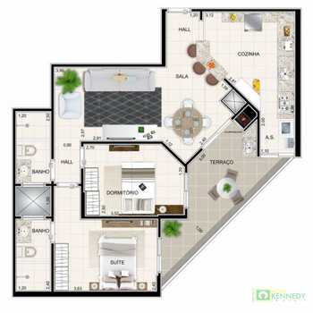 Apartamento em Praia Grande, bairro Guilhermina