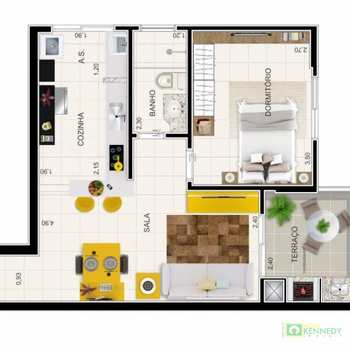 Apartamento em Praia Grande, bairro Guilhermina