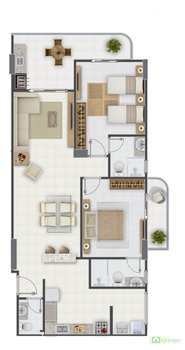 Apartamento, código 14879519 em Praia Grande, bairro Aviação