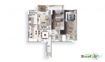 Apartamento, código 14879398 em Praia Grande, bairro Canto do Forte