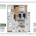 Apartamento em Praia Grande, bairro Boqueirão