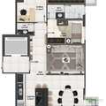 Apartamento em Praia Grande, bairro Aviação