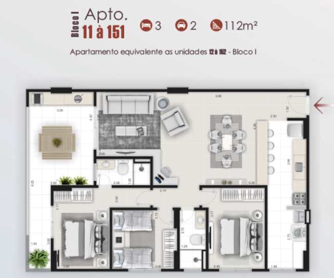 Apartamento em Mongaguá, no bairro Jardim Jussara