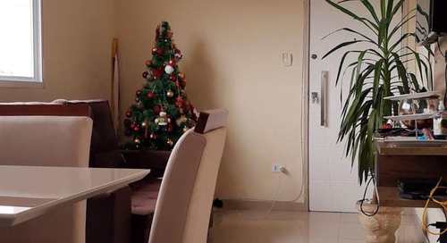 Apartamento, código 25185 em Cubatão, bairro Jardim Casqueiro
