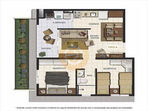 Apartamento, código 6748 em Bauru, bairro Parque Viaduto