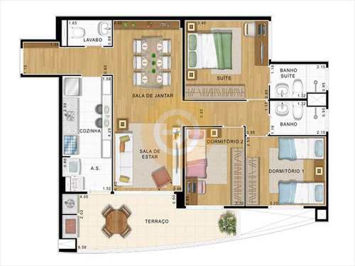 Apartamento, código 6441 em Bauru, bairro Vila Cardia