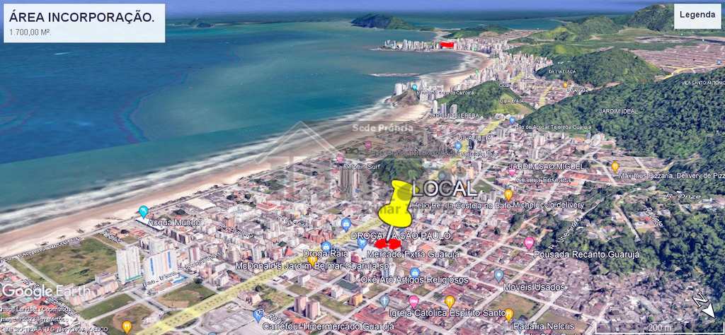 Área Comercial em Guarujá, no bairro Praia da Enseada