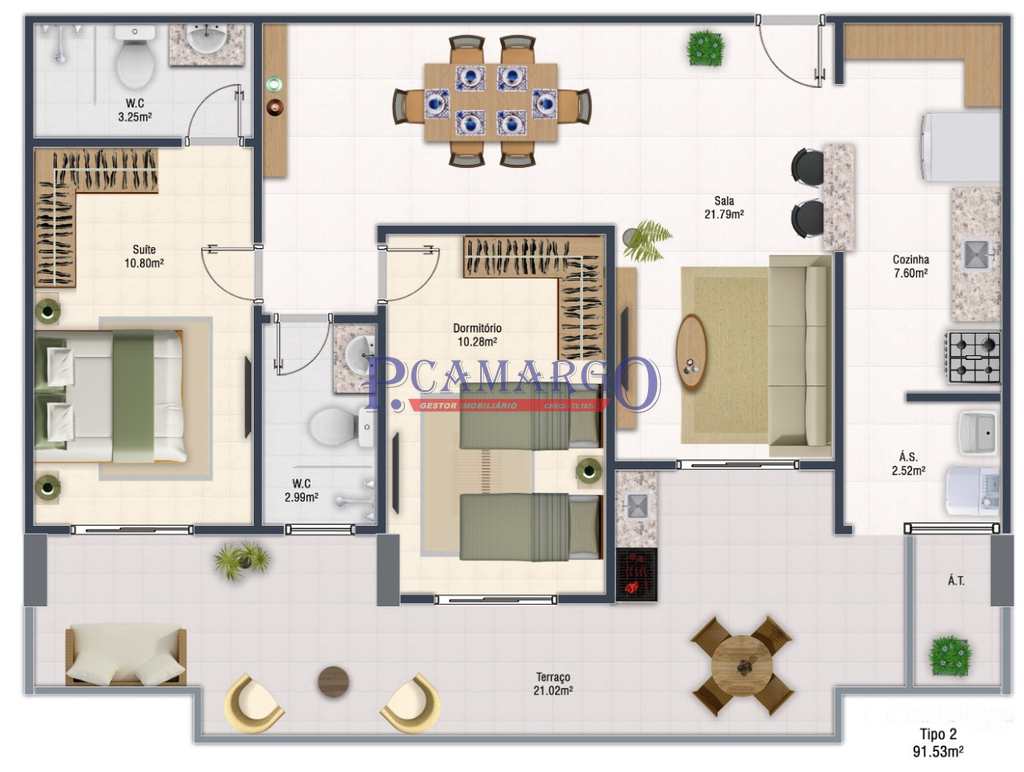 Apartamento em Praia Grande, no bairro Ocian