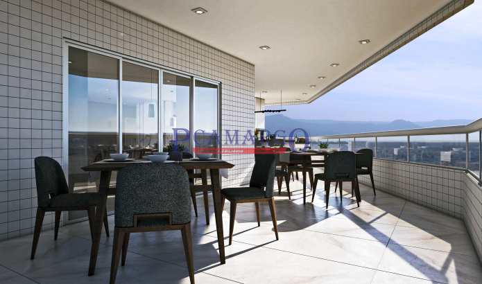 Apartamento em Praia Grande, no bairro Mirim