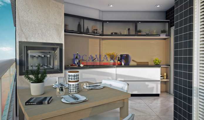 Apartamento em Praia Grande, no bairro Mirim