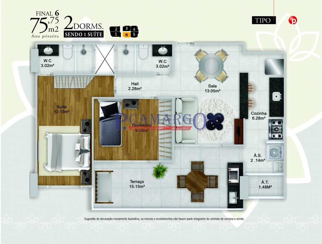 Apartamento em Praia Grande, no bairro Guilhermina