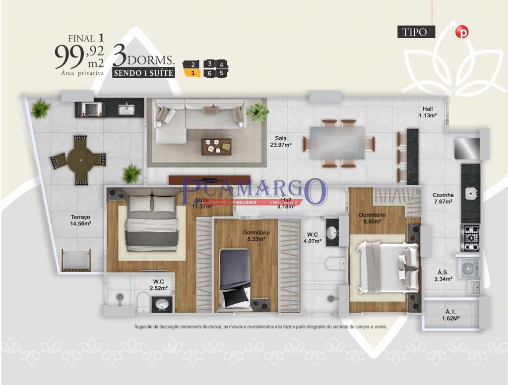 Apartamento em Praia Grande, no bairro Guilhermina