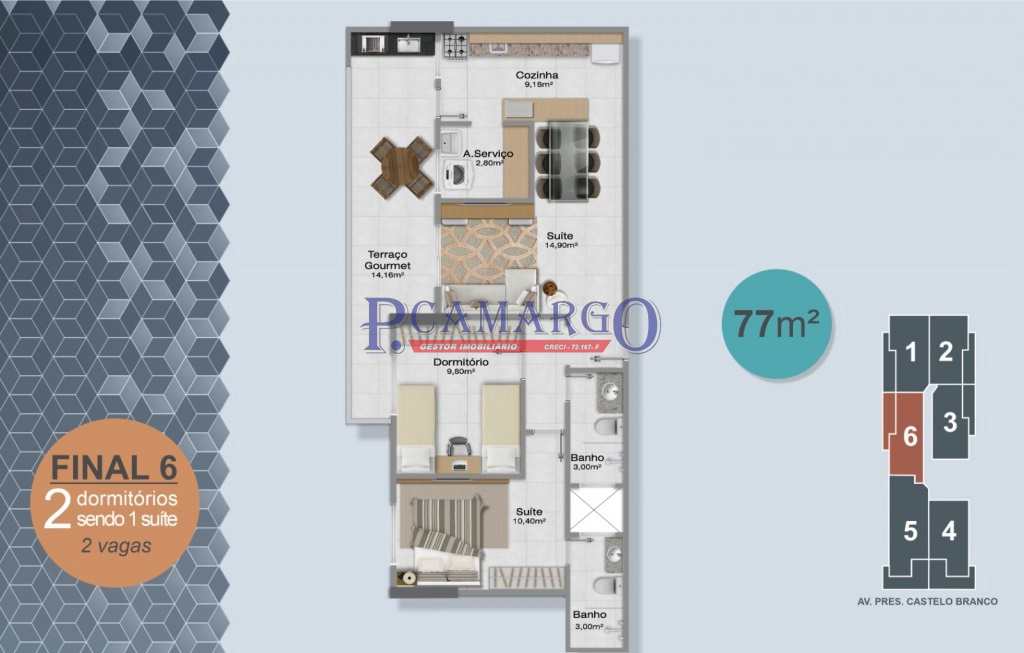 Apartamento em Praia Grande, no bairro Real