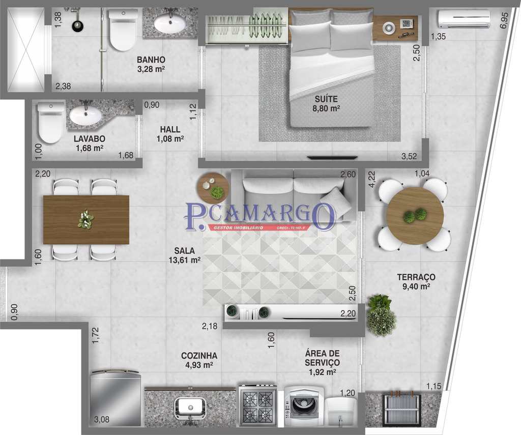 Apartamento em Praia Grande, no bairro Guilhermina