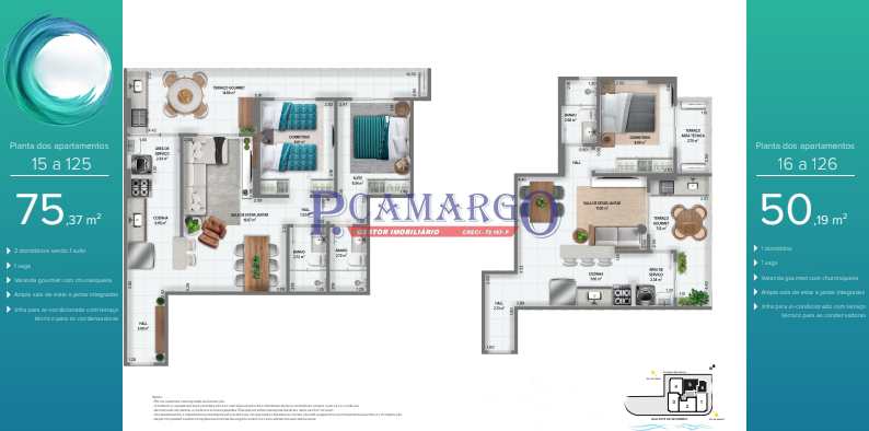 Apartamento em Praia Grande, no bairro Mirim