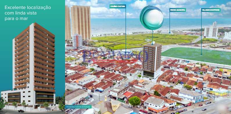 Apartamento em Praia Grande, no bairro Mirim