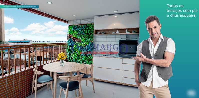 Apartamento em Praia Grande, no bairro Mirim