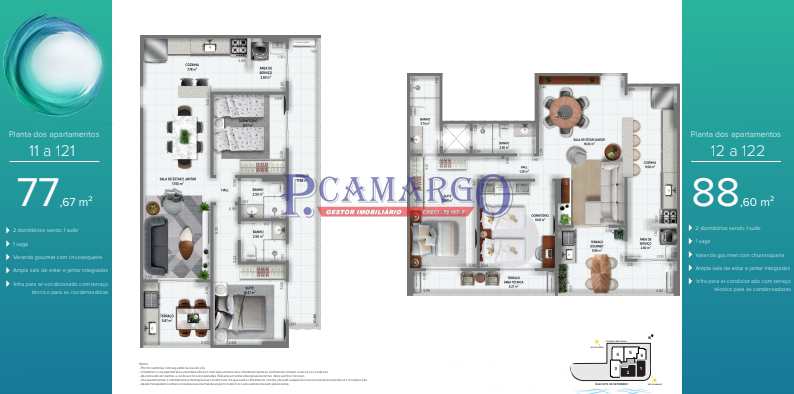 Apartamento em Praia Grande, no bairro Mirim