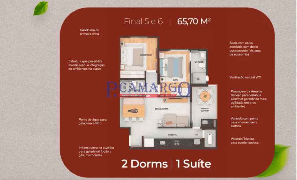 Apartamento em Praia Grande, no bairro Guilhermina