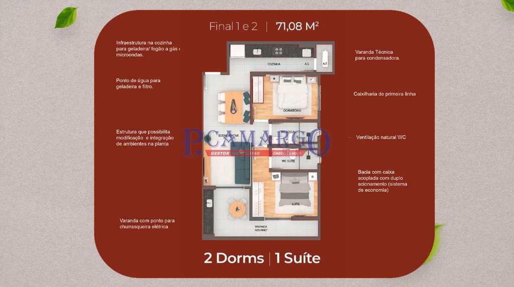 Apartamento em Praia Grande, no bairro Guilhermina