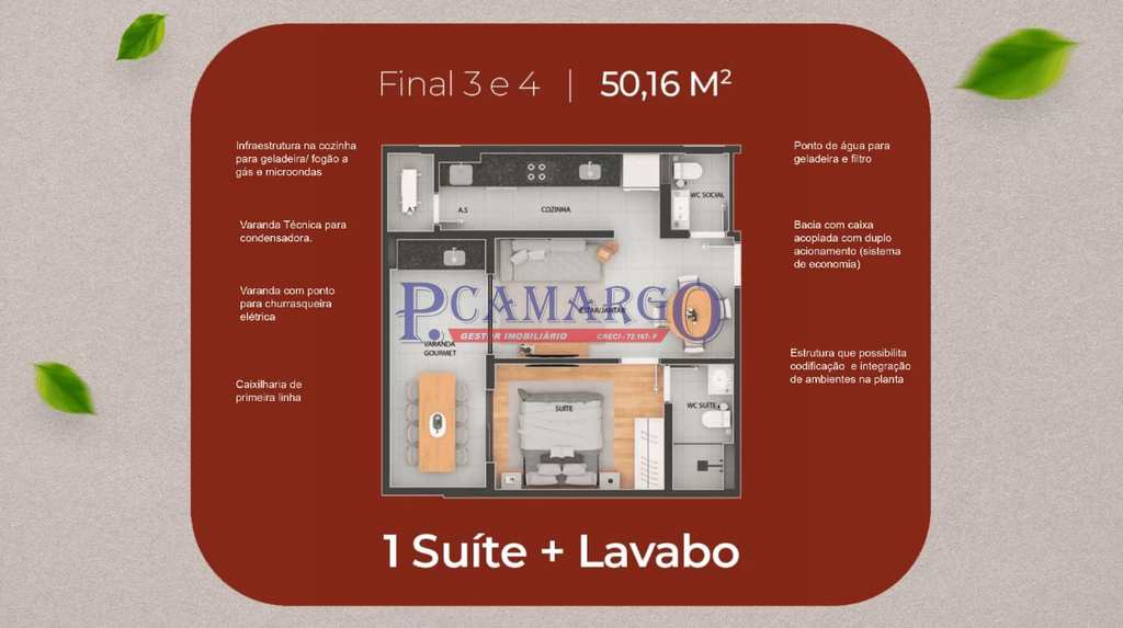 Apartamento em Praia Grande, no bairro Guilhermina