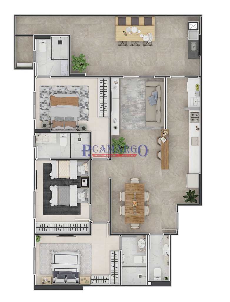 Apartamento em Praia Grande, no bairro Canto do Forte