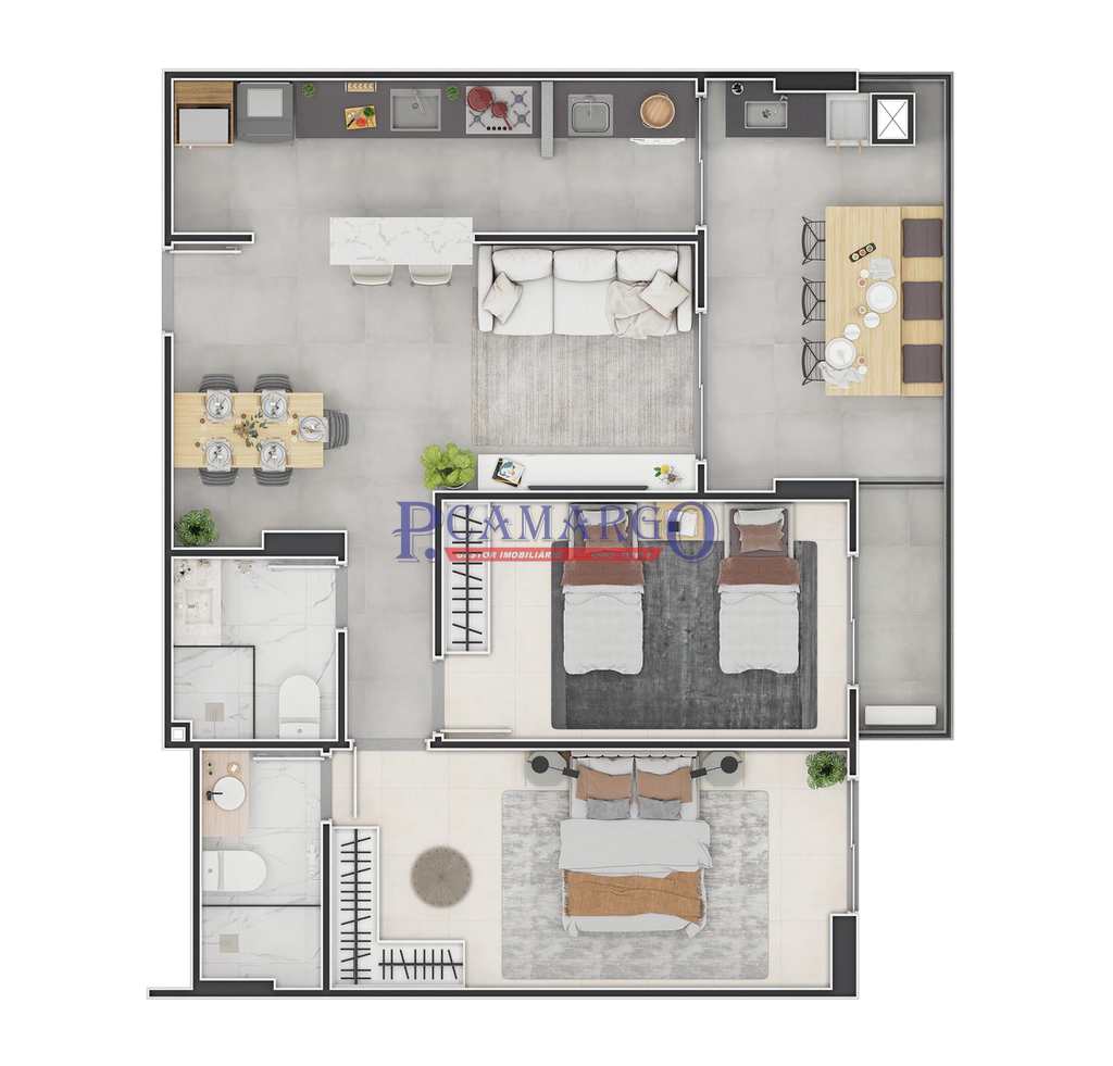 Apartamento em Praia Grande, no bairro Canto do Forte