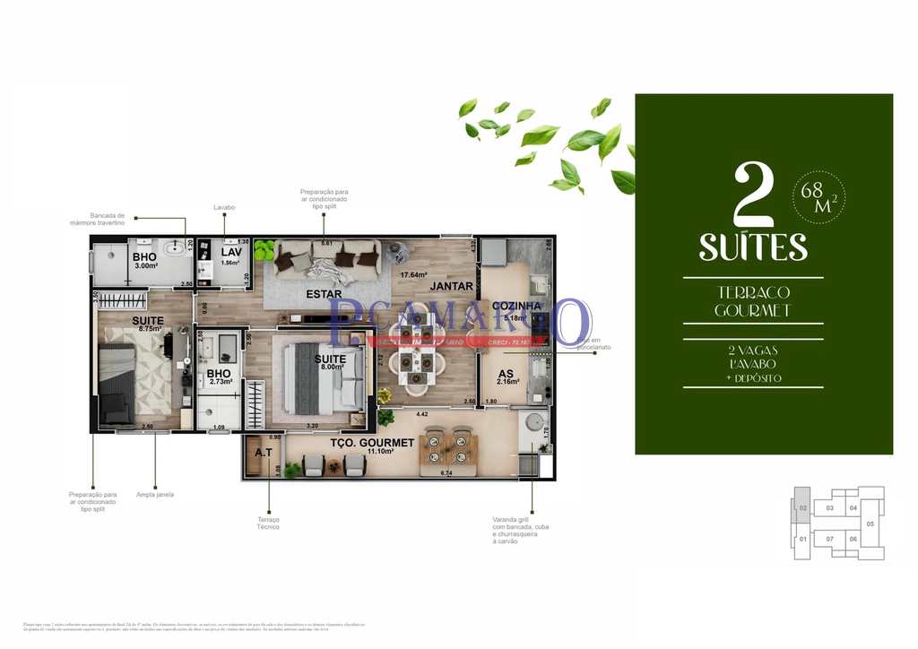 Apartamento em Praia Grande, no bairro Canto do Forte