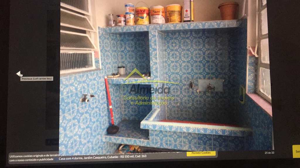 Casa em Cubatão, no bairro Jardim Casqueiro