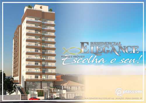 Apartamento, código 60020745 em Praia Grande, bairro Aviação