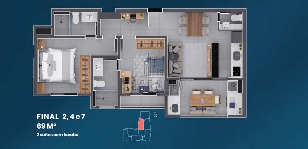 Apartamento em Ribeirão Preto, no bairro Nova Aliança