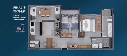 Apartamento, código 1724558 em Ribeirão Preto, bairro Nova Aliança