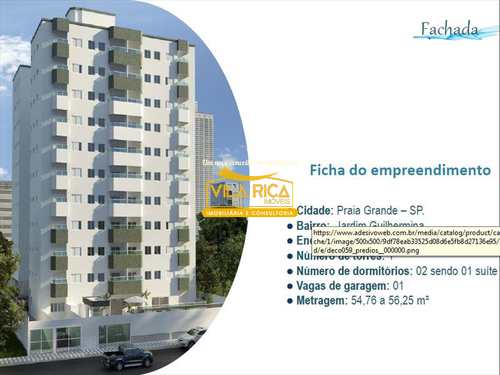 Apartamento, código 335900 em Praia Grande, bairro Guilhermina