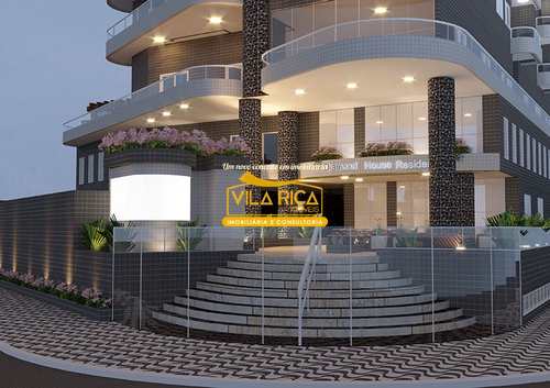 Apartamento, código 376662 em Praia Grande, bairro Caiçara
