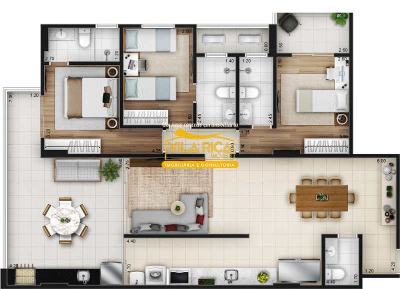 Apartamento em Praia Grande, no bairro Canto do Forte