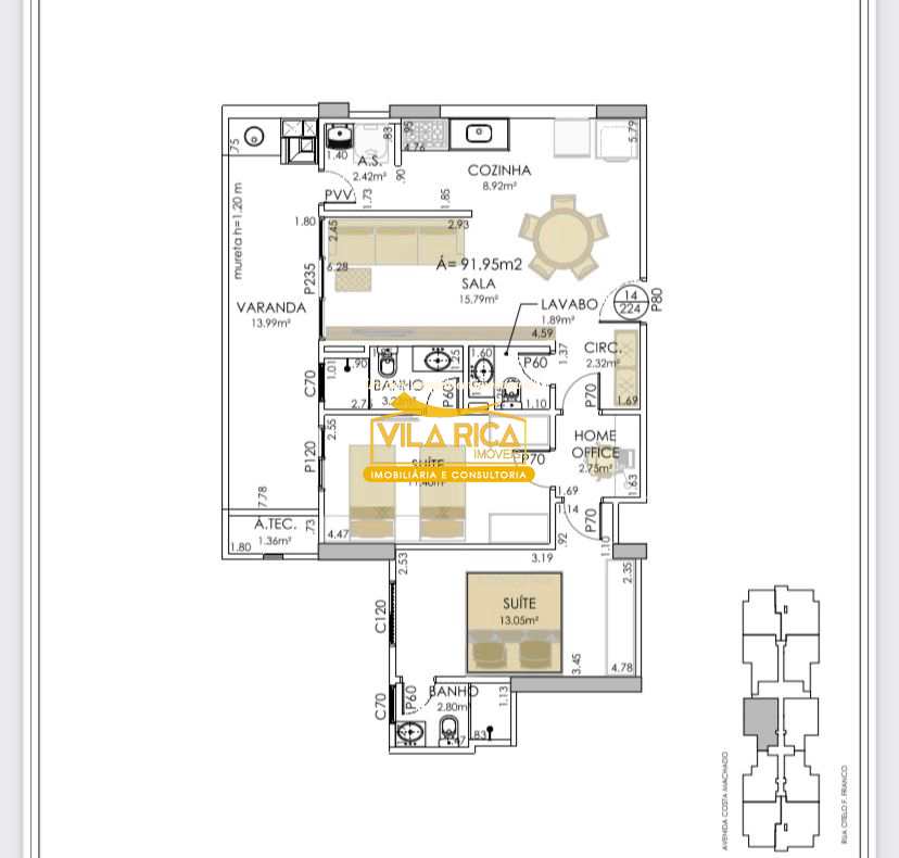 Apartamento em Praia Grande, no bairro Canto do Forte