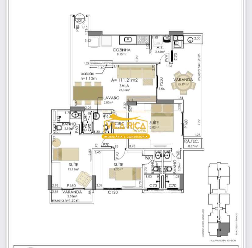 Apartamento em Praia Grande, no bairro Canto do Forte